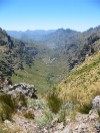 A view of the valley on the other side of the neck