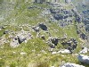 On the top of the mountain, looking at the path zig-zagging down Kurktrekkersnek