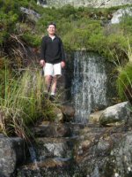 Ann at waterfall